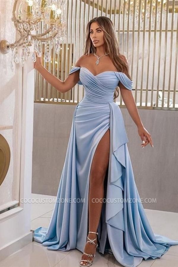 Satin Floor-Length Sweetheart Mermaid Prom Dresses