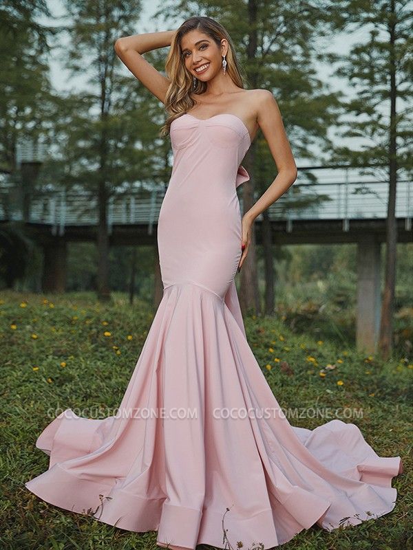 Elegant Sweetheart Sleeveless Mermaid Evening Dresses