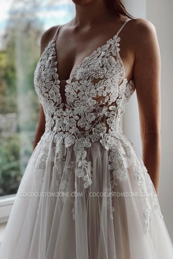 Designer A Line Wedding Dresses With Lace