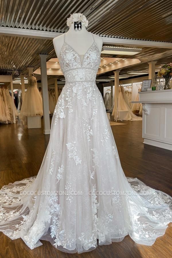 Modern Wedding Dress A-line Lace Wedding Dress Online