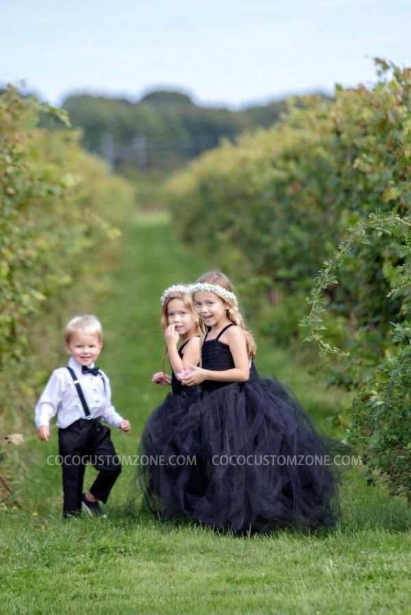 Lovely Lace Up Tulle Girl Dress
