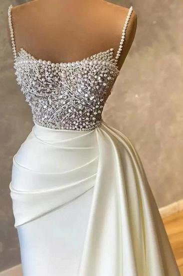 Satin Sleeveless Scoop Mermaid Evening Dresses_3