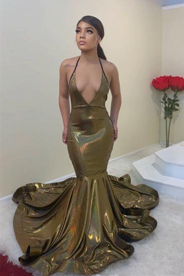Glitter Spaghetti Strap Landing Mermaid Ball Dress｜Sexy Mermaid Evening Dress