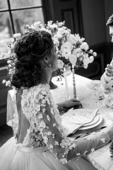 Elegant Lace Wedding Dress With Sleeves_3