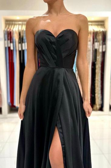 Sweetheart Neck Polar Long Front Split Waist Gown_5