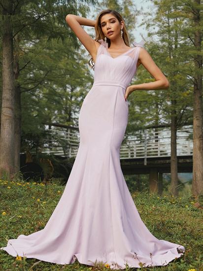 Beautiful Long Tail Width Strapless Dress Pink | Evening Prom Dresses Online