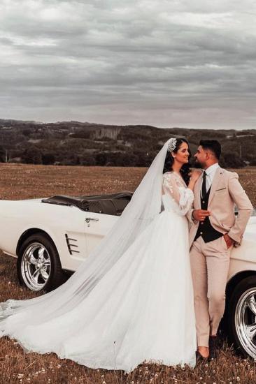 Gorgeous A-Line Wedding Dresses | Glitter Wedding Dresses_4