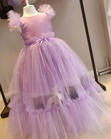 Lovely Long Gauze Girl Dress | Clove Princess Girl Beauty Pageant Dress_2