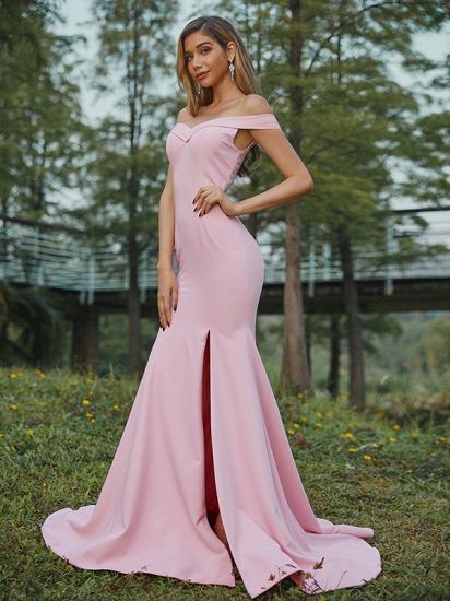 Elegant Sweetheart Cap Sleeves Mermaid Evening Dresses_6