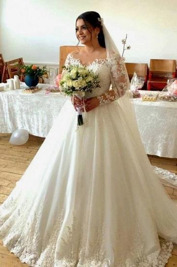 Designer A-Line Wedding Dresses with Sleeves | Lace Wedding Dresses