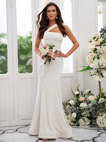 Lilac Long Mermaid Bridesmaid Dresses Simple_14