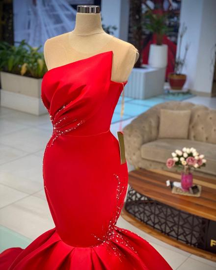 Designer Red Floor Long Mermaid Dress | Chic Ball Dress_2