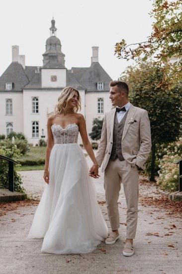 Elegant and Gorgeous A-line Sweetheart Wedding Dress | Lace Wedding Dress