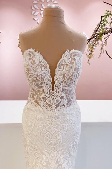 Sweetheart Neck Mermaid Lace Wedding Dress | Small Sheath Wedding Dress_2