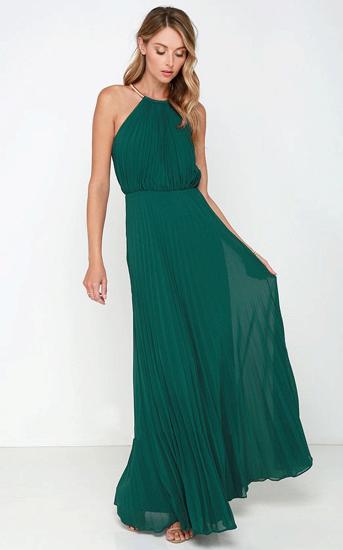 Elegant Chiffon Sleeveless Bridesmaid Dress_3