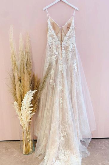 Beautiful Sling A-Line Lace Wedding Dress | Cheap Wedding Dresses_2