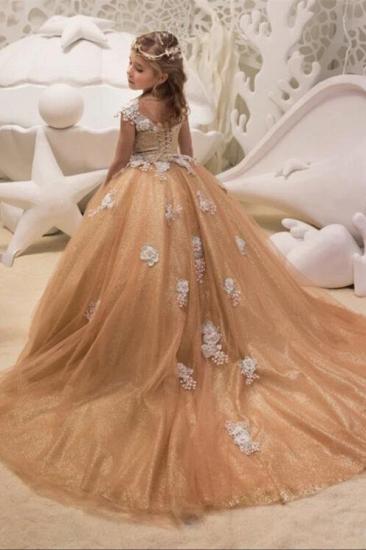 Beautiful Tulle Flower Girl Dress_4