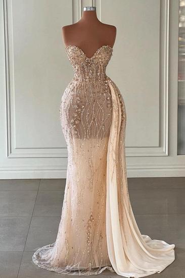 Sweetheart Sleeveless Mermaid Prom Dresses Elegant