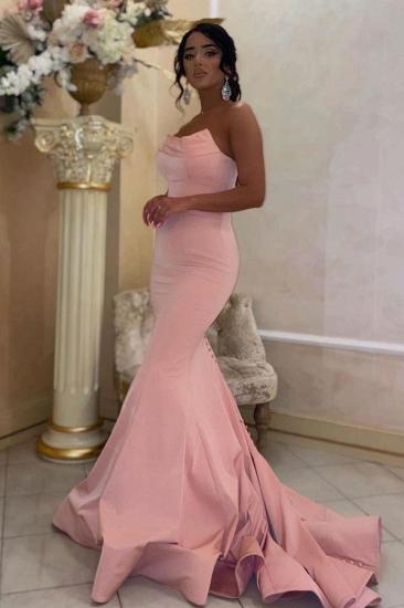Elegant Long Pink Sleeveless Ball Gown | Simple Evening Dress_1