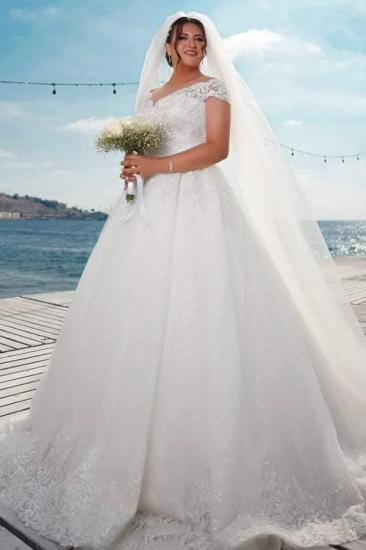 Fashion wedding dresses A line |  Lace Wedding dresses_2