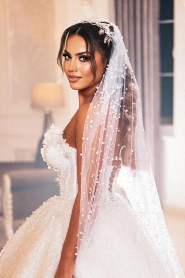 Modern Princess Wedding Dresses With Glitter_5