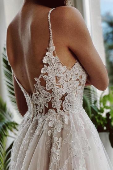 Designer A Line Wedding Dresses With Lace_3
