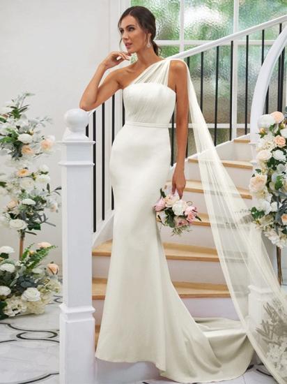 Elegant Simple Long Bridesmaid Dress Pink_12