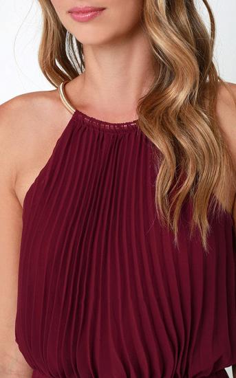 Elegant Chiffon Sleeveless Bridesmaid Dress_8