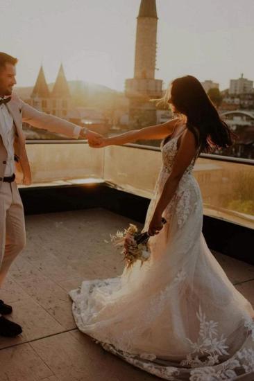 Cheap Boho Lace Wedding Dresses | Sheath Wedding Dresses_3