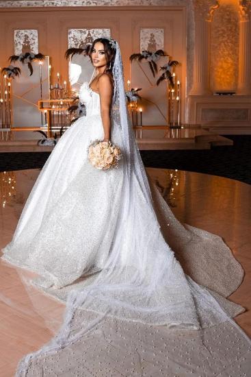Modern Princess Wedding Dresses With Glitter