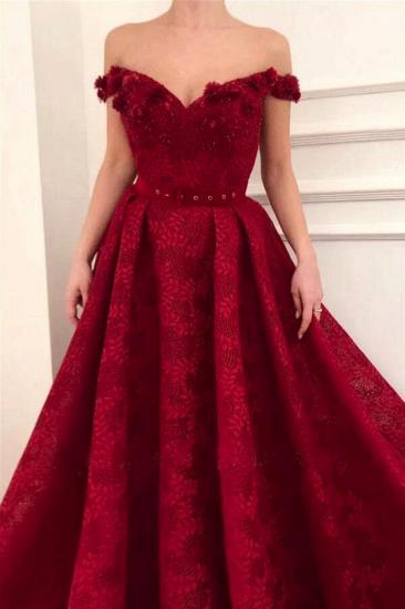 Beauty Off Shoulder  Lace Prom Dress Evening Dresses_2