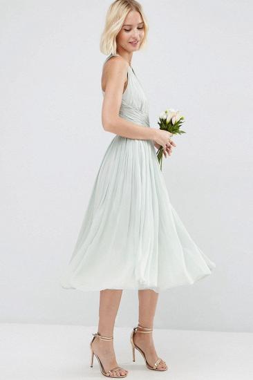 Chiffon Knee-Length V-Neck Sleeveless Bridesmaid Dresses_4
