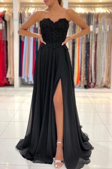 Sweetheart Sleeveless Front Slit Long Tulle Ball Gown