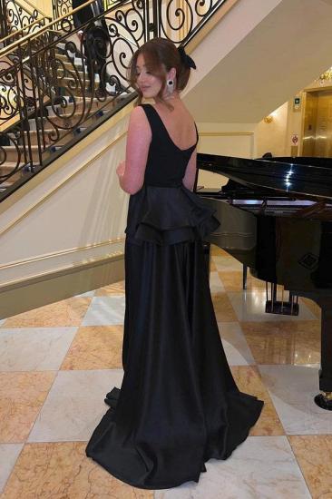 Elegant Cheap Long Black Evening Dress | Simple Prom Dress Black_2