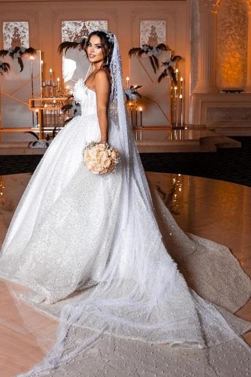 Modern Princess Wedding Dresses With Glitter_3