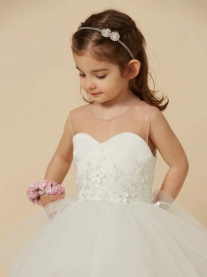 Scoop Ball-Gown/Princess Tulle Flower Girl Dress_7