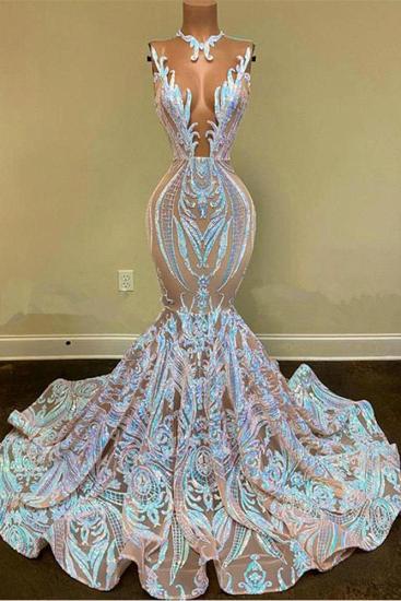 Sexy Luminous Sequined Lace Ball Dress | Mermaid Ball Dress