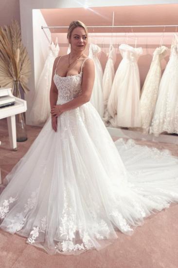 Elegant A-line Lace Ttulle Sweetheart Wedding Dress