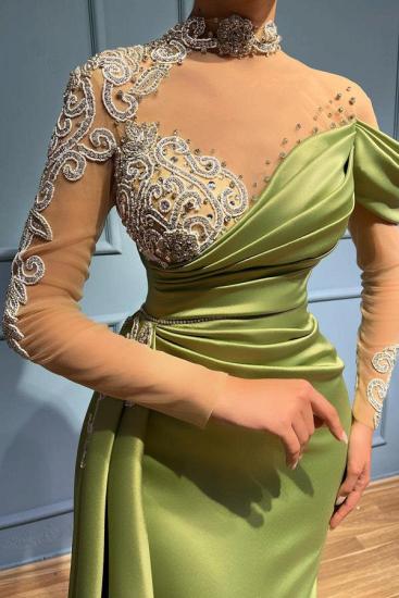 Chic Long Sleeve Sweetheart Mermaid Evening Dress | Cheap Prom Dresses_2