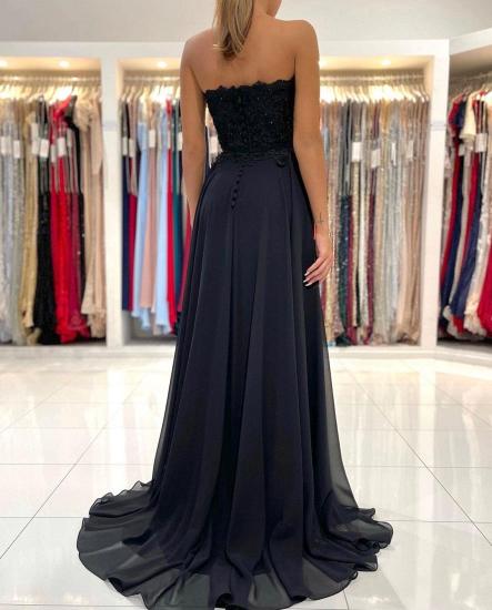 Sweetheart Sleeveless Front Slit Long Tulle Ball Gown_2
