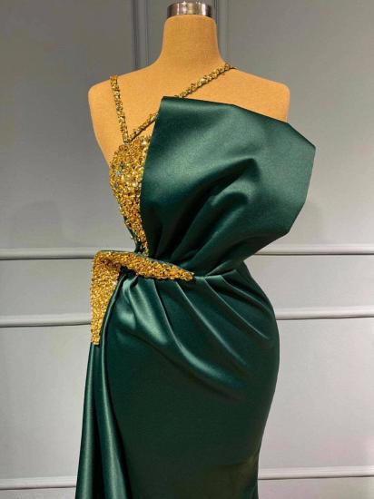 Unique Evening Dresses Long Green | Sparkling Prom Dresses_2