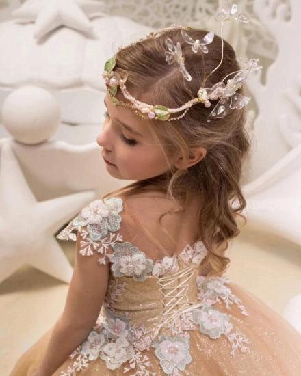 Beautiful Tulle Flower Girl Dress_2
