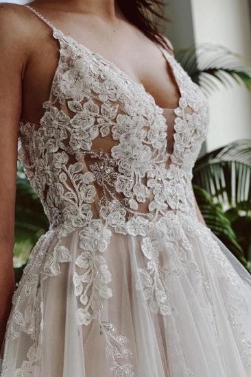 Designer A Line Wedding Dresses With Lace_4