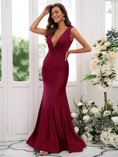 Long V-Neck Sleeveless Prom Dresses | Simple Evening Dress_22