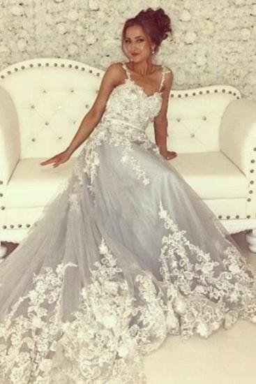 Beautiful Cheap Spaghetti Strap Lace Long Evening Dress | Evening Wear