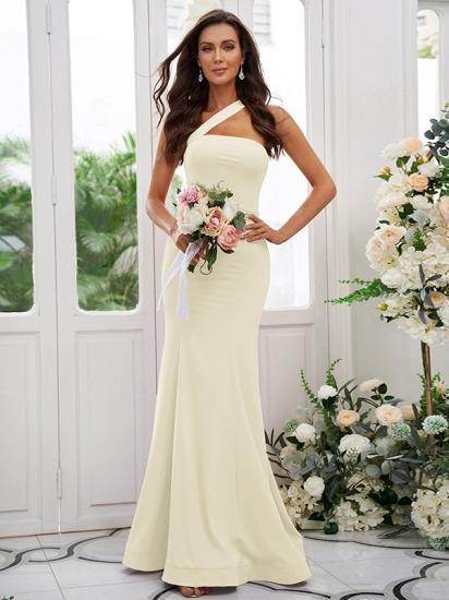 Lilac Long Mermaid Bridesmaid Dresses Simple_12