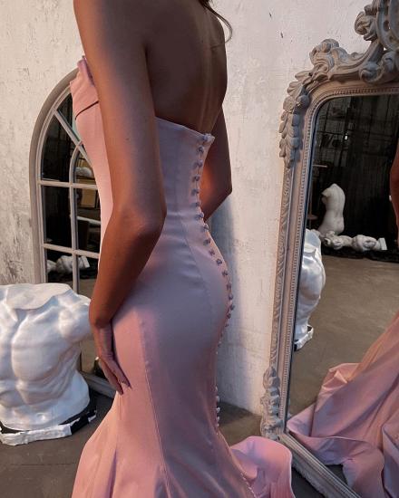 Elegant Long Pink Sleeveless Ball Gown | Simple Evening Dress_3
