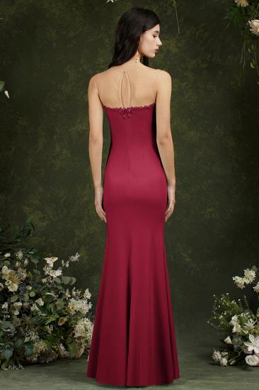 Simple Sweetheart Floral Lace Tulle Mermaid Ball Dress_7