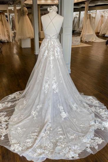 Modern Wedding Dress A-line Lace Wedding Dress Online_2