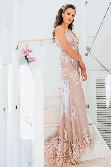 Lace Long V-Neck Mermaid Evening Dresses | Prom Dresses Online_2